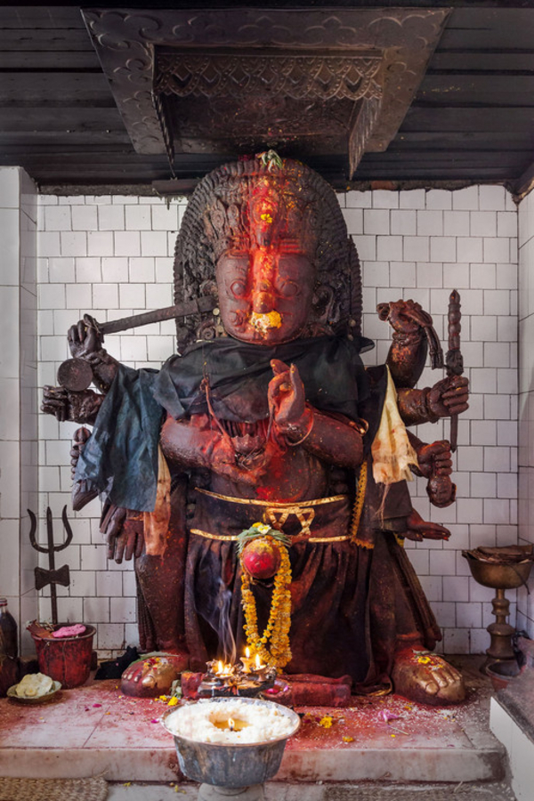 Terrible monster Kali myter hindu COLOURBOX7547218